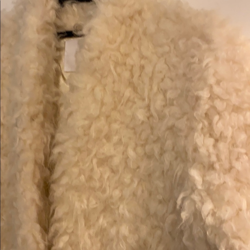 NWT Frame faux fur jacket off white - Picture 6 of 7